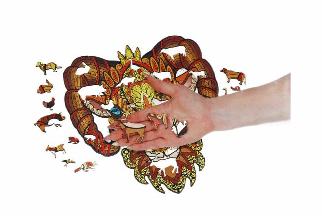 Puzzle Drewniane Premium EKO Baran 186 ei. Rozmiar L Drewyan