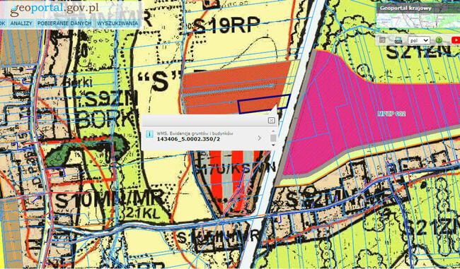 BEZPOŚREDNIO mieszkaniowo-usługowa 5450m2 przy DK50 Borki