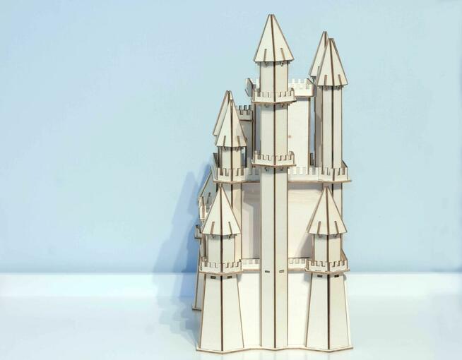 Zamek dla księżniczek Drewniane puzzle 3D Zabawki Drewyan