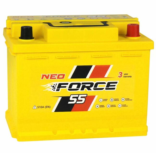 Akumulator Neo Force 55Ah 510A DN