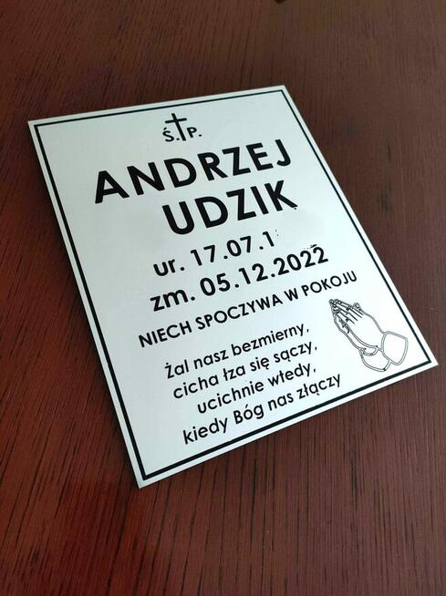 Tabliczka nagrobna naklepsza jakość