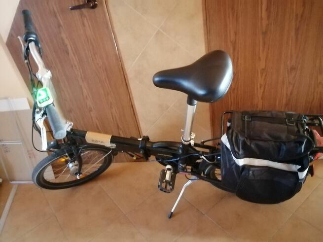 Rower elektryczny składak.