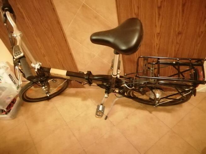 Rower elektryczny składak.