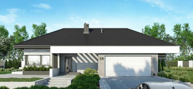 Nowy dom w stanie surowym zamkniętym 140 m² na działce 1000