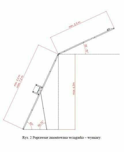 Drabina winda dekarska fotowoltaiki Drabest 12m Nowa