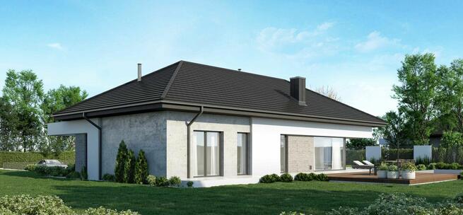 Nowy dom w stanie surowym zamkniętym 140 m² na działce 1000