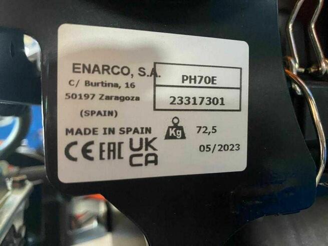 Zagęszczarka ubijak skoczek 73 KG ENAR PH 70 E, 280 MM