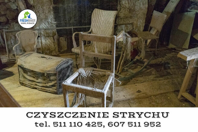 sprzątamy opróżnianie dezynfekcja strychu