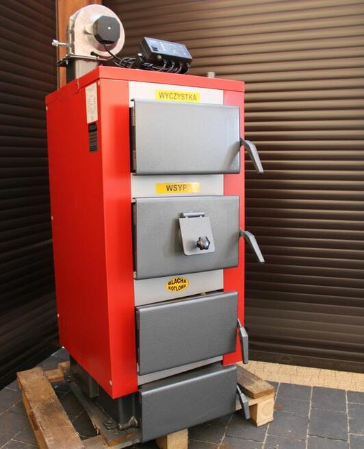 Kocioł na drewno i węgiel 25KW 190m2 kotły piece zasypowe