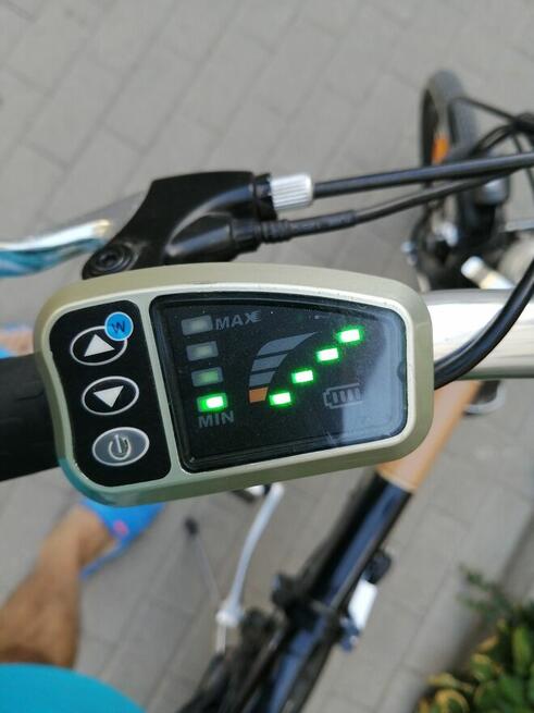 Rower elektryczny składak.