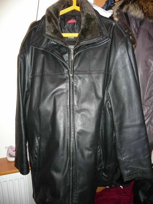 Męska ocieplana kurtka skórzana