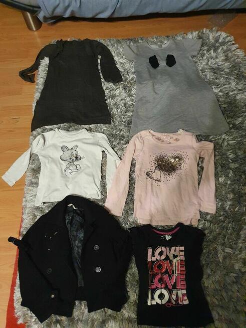 Ubrania jesienno-zimowe dla dziewczynki na 128 cm