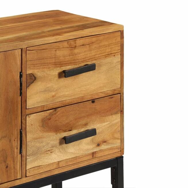 vidaXL Szafka, miodowy brąz, 110x30x70 cm, lite drewno akacj