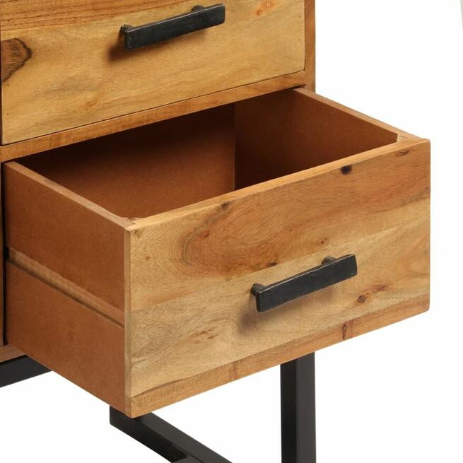 vidaXL Szafka, miodowy brąz, 110x30x70 cm, lite drewno akacj