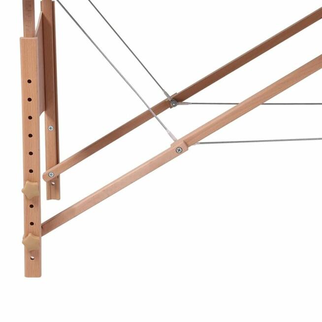 vidaXL Składany stół do masażu z drewnianą ramą, 2 strefy, c