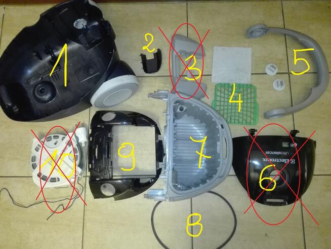 Electrolux Ultrasilencer Z3370-odkurzacz na części