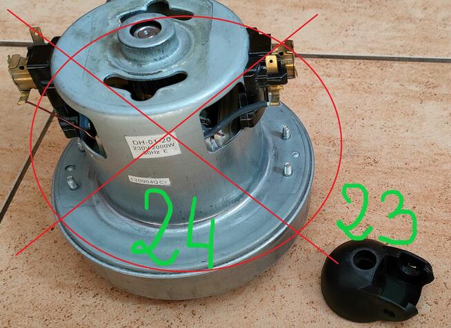 NA CZĘŚCI Electrolux Ergoeasy model ZTF7620 2100W