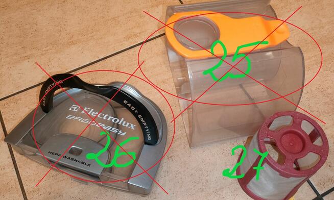 NA CZĘŚCI Electrolux Ergoeasy model ZTF7620 2100W