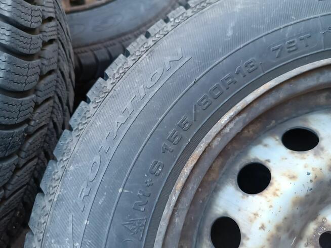 Fiat Panda Koła zimowe Felgi 13 + Opony 155/80/13 rok 2020