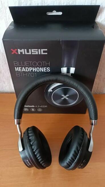 Słuchawki Nauszne bezprzewodowe XMUSIC BTH701 Czarny