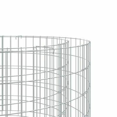 vidaXL Palenisko gabionowe, Ø 50 cm, galwanizowane żelazo