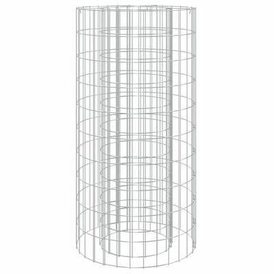 vidaXL Palenisko gabionowe, Ø 50 cm, galwanizowane żelazo