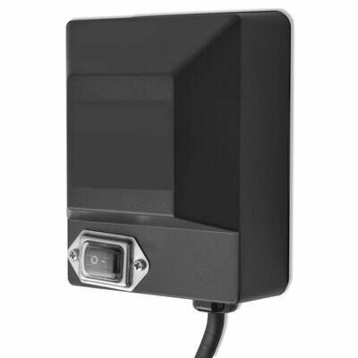 vidaXL Silnik do rożna, BBQ 4 W, stal nierdzewna, czarny