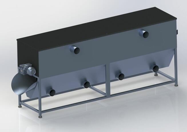 Przesiewacz bębnowy i stół wibracyjny do granulatu