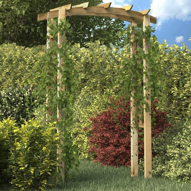 vidaXL Pergola w kształcie łuku, 150 x 60 x 210 cm, drewno