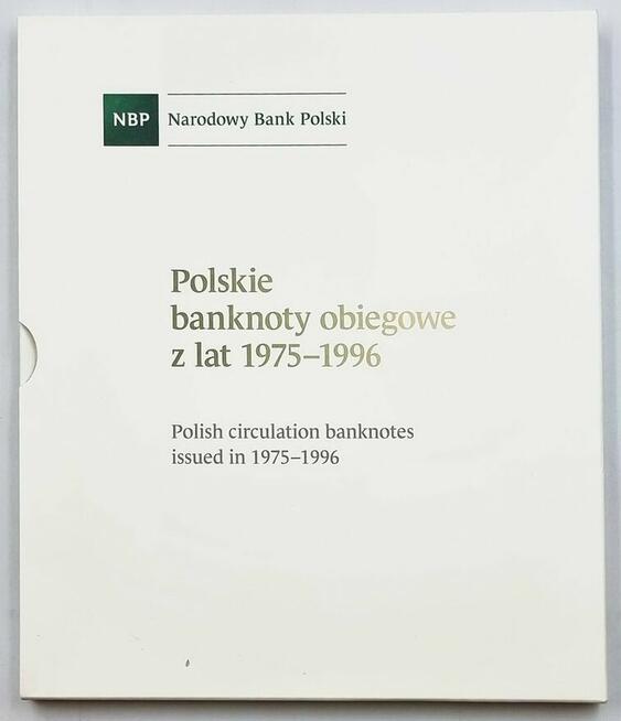 Album kolekcjonerski z NBP 23szt. Banknotów PRL UNC
