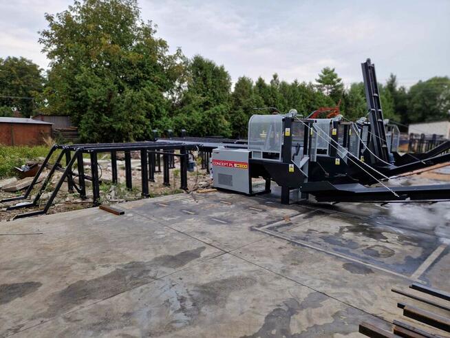 Piło łuparki, podajniki kłód, systemy tartaczny.