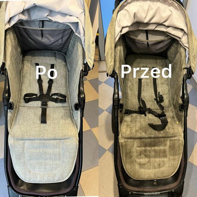 Pranie wózków dziecięcych, fotelików samochodowych