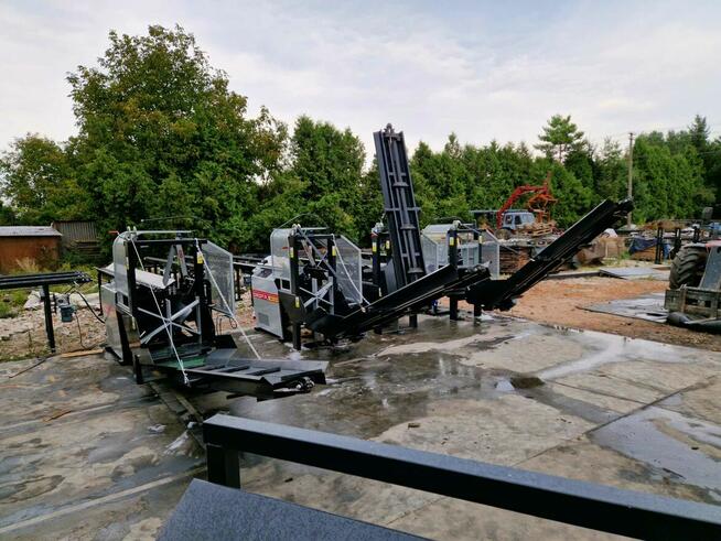 Piło łuparki, podajniki kłód, systemy tartaczny.