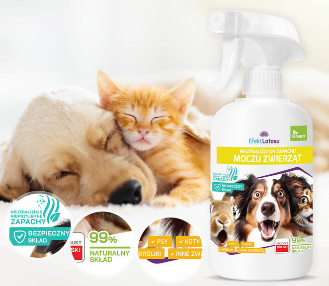 Neutralizator Zapachu Moczu Zwierząt EfektLotosu 500ml
