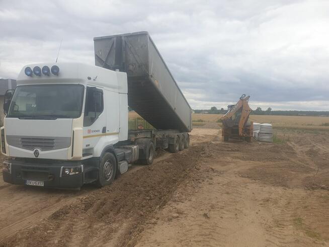 prace ziemne, kruszywo, piasek, żwir .