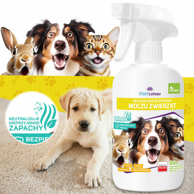 Neutralizator Zapachu Moczu Zwierząt EfektLotosu 500ml