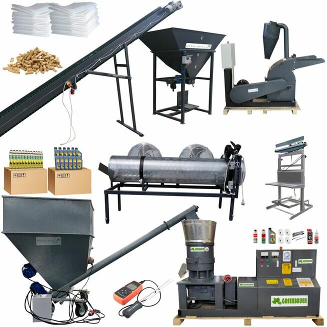 Peleciarka 30kW WIELOMATERIAŁOWA (Twarde i Miękkie)