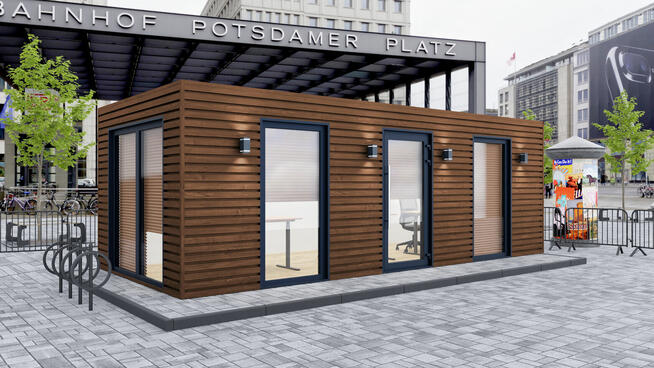 Biurowy Pawilon Handlowy - Producent Kontenerów