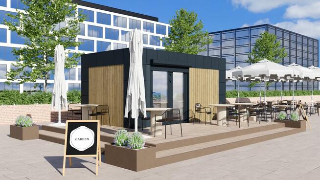Biurowy Pawilon Gastronomiczny - Producent Kontenerów