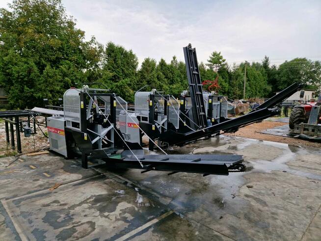 Piło łuparki, podajniki kłód, systemy tartaczny.