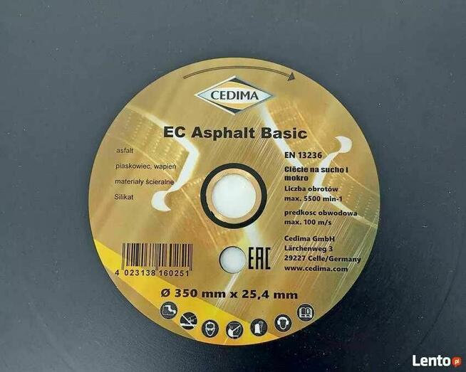 Tarcza do asfaltu do przecinarki piły Cedima ASPHALT 350mm