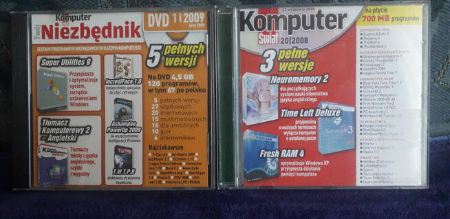 Książki Windows + płyty CD