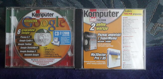 Książki Windows + płyty CD