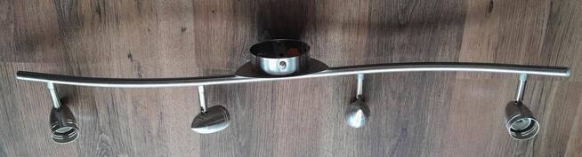 Srebrny żyrandol - lampa sufitowa GU10