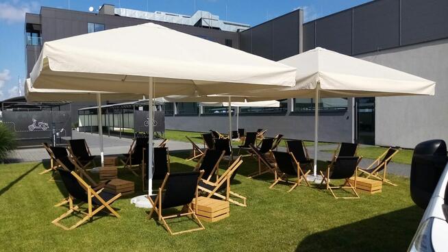 Parasol parasole ogrodowe stoły biesiadne krzesła