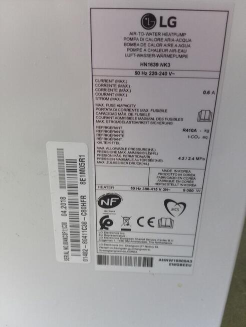 Płyta główna LG EBR797359 pompy ciepła LG HN1639