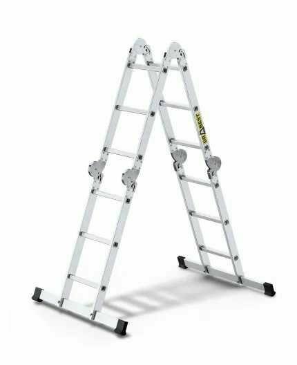 Drabina PRO ALUMINIOWA 4X3 Szczeble 150 KG