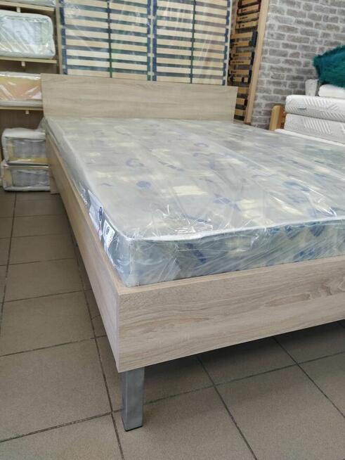 Nowe tanie łóżko 140x200 z materacem
