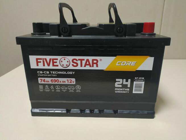 Akumulator FIVE STAR 74Ah/690A