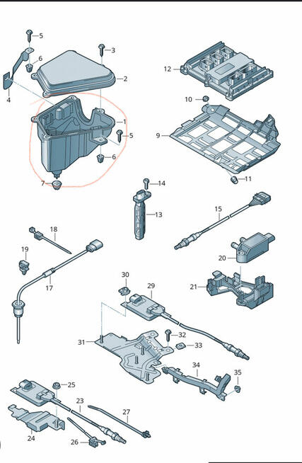 Audi A6 C7 Obudowa sterowników 4G0907355F